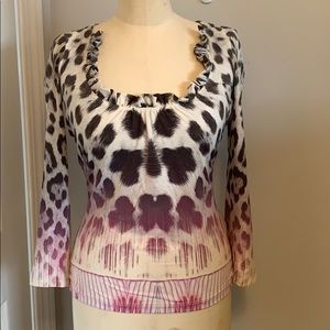 Roberto Cavalli animal print top